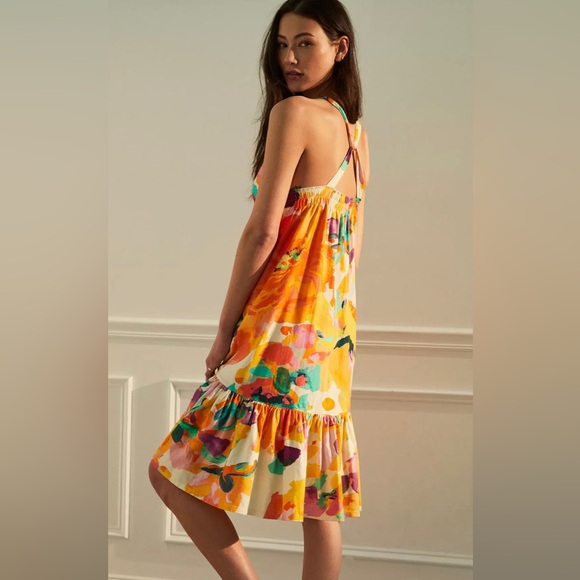 Anthropologie Daily Practice Frida Cross-Back Midi Dress - Picture 2 of 6